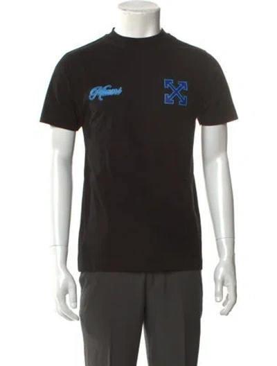 Pre-owned Off-white Miami Graphic Print T-shirt In Black