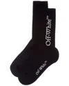 Off-white Mid Bookish Sock In Black