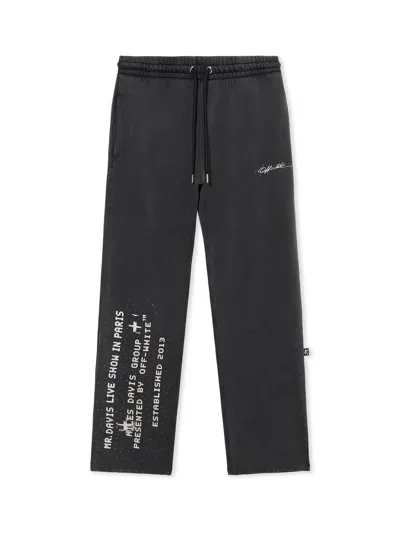 Off-white Miles Davis Stadium Sweatpants In Black