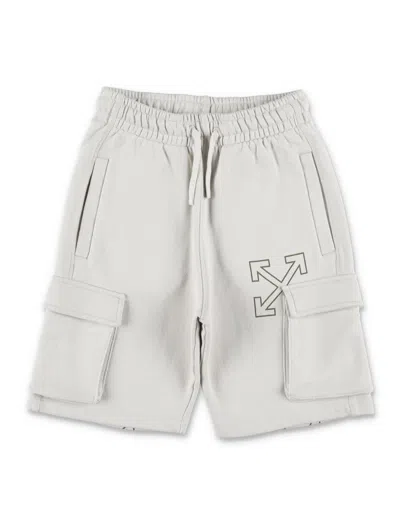 Off-white Mini Casual Shorts For Boys