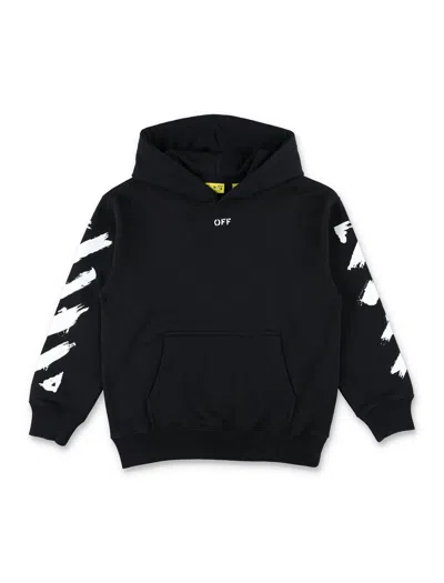 Off-white Mini Casual Tee For Boys In Black