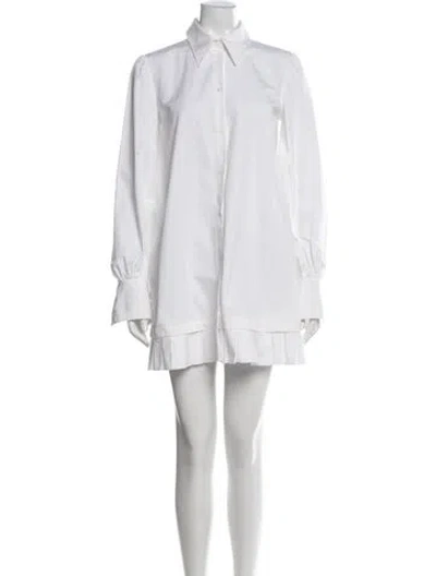 Pre-owned Off-white Mini Dress In White