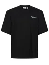 Off-white Logo Graphic Crew Neck Short Sleeve T-shirt In Black