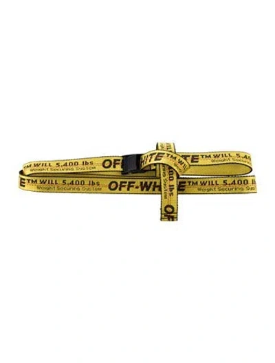 Pre-owned Off-white Mini Industrial Belt Skinny Belt In Multi