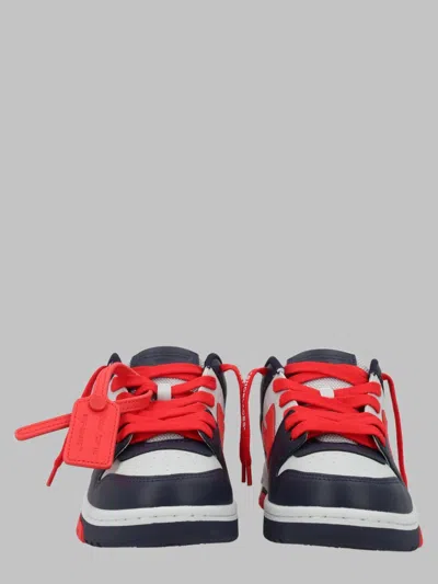 Off-white Mini Out Of Office Sneakers For Boys In Blue