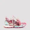 Off-white Multicolor Polyester Athletic Sneakers In Pink & Purple