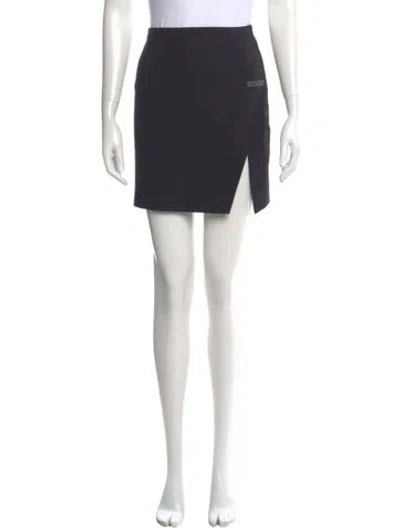 Pre-owned Off-white Mini Skirt In Black