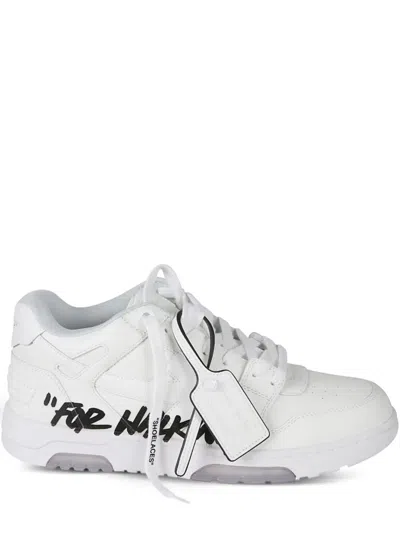 Off-white Minimalist Cow Leather Sneakers In Black