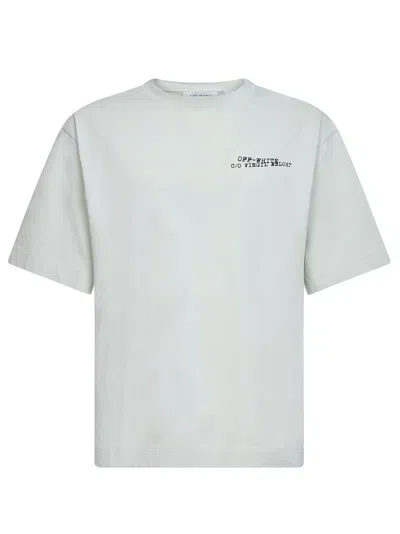 Off-white Mint Cotton Jersey Type Arrow Skate T-shirt