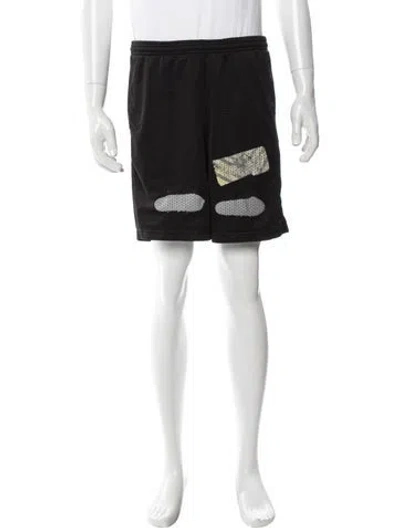 Pre-owned Off-white Mirror Mirror Athletic Shorts In Black