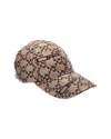 Off-white ™ Monogram Canvas Baseball Cap In Brown