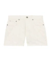 Off-white Monogram Denim Shorts In White