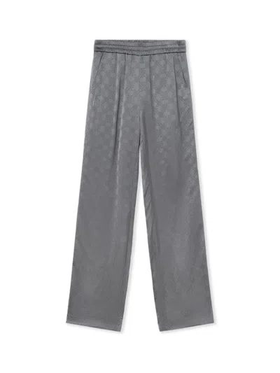 Off-white Monogram Jacquard Pants In Gray