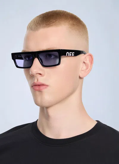 Off-white Montgomery Light Purple Lens Sunglasses In Black