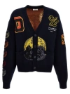 Off-white Moon Phase Varsity Knit For Men In Black