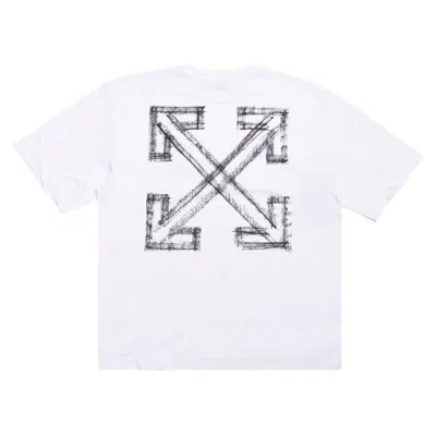 Pre-owned Off-white Motion Arrow Short-sleeve Tee 'white' | Men's Size Xs