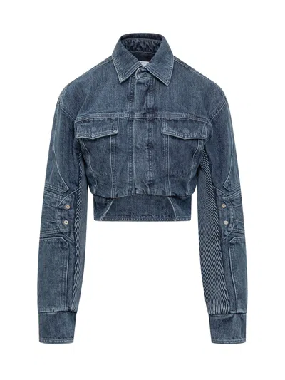 Off-white Motorcycle-inspired Jacket In Blue