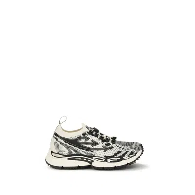 Off-white Multicolor Polyethylene Athletic Sneakers In Black