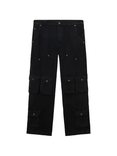 Off-white Multi-pocket Cargo Pants In Black
