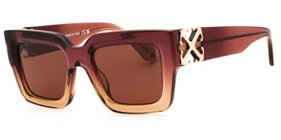 Off-white Mystic 316e Women's Sunglasses Brown Size 52 In Multi