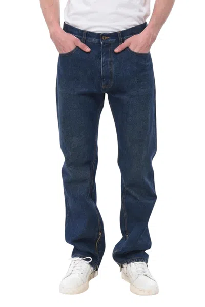 Off-white Navy Blue Relaxed Jeans