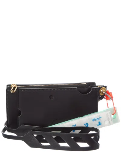 Off-white ™ Neck Leather Continental Wallet In Black