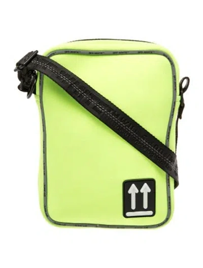 Pre-owned Off-white Neoprene Crossbody Bag In Green