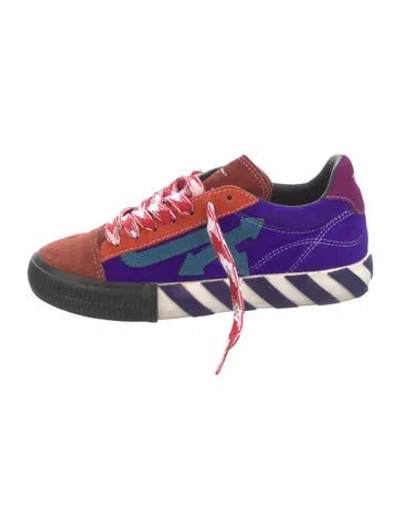 Pre-owned Off-white New Arrow Low Vulc Sneakers In Red