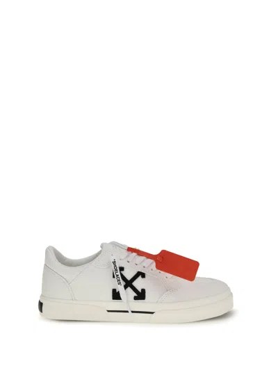 Off-white New Low Vulcanized Canvas Sneakers In White