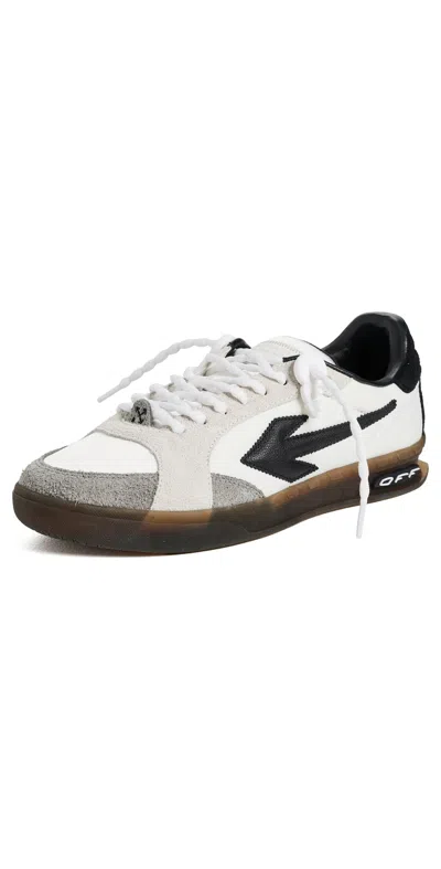 Off-white End Of Play Arrow Suede Sneakers In Black