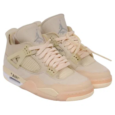 Pre-owned Off-white Nike Off White Women Air Jordan 4 Retro Sp Sneakers Us 8.5w Sail Virgil Abloh