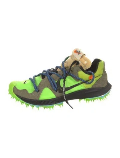 Pre-owned Off-white Nike Zoom Terra Kiger 5  Electric Green Sneakers