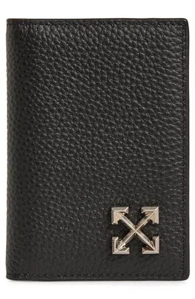 Off-white North/south Bifold Wallet In Black