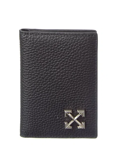 Off-white North/south Bifold Wallet In Black