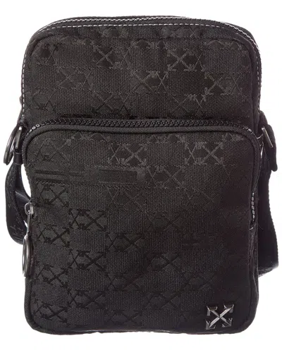 Off-white ™ North/south Flight Multi Pocket Crossbody In Black