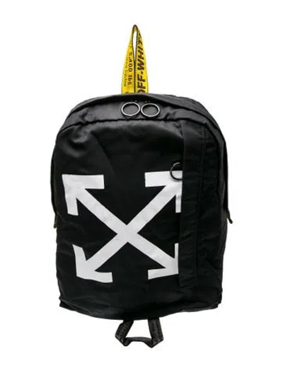 Pre-owned Off-white Nylon Backpack In Black