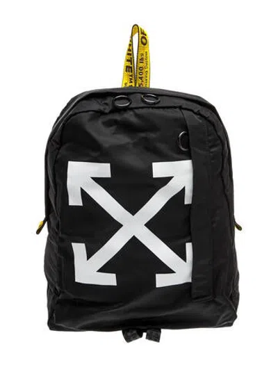 Pre-owned Off-white Nylon Backpack W/ Tags In Black