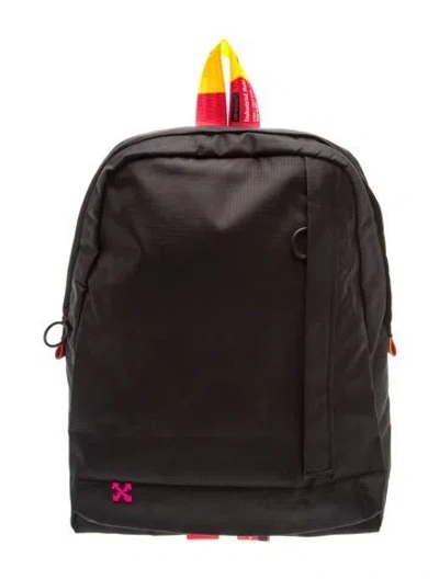 Pre-owned Off-white Nylon Backpack W/ Tags In Brown