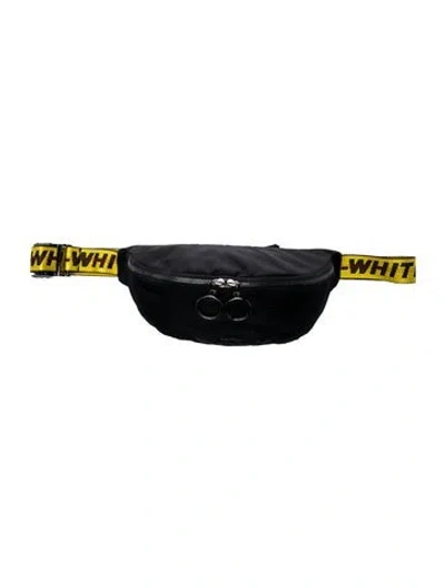 Pre-owned Off-white Nylon Belt Bag In Black