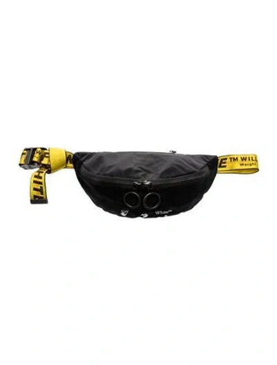 Pre-owned Off-white Nylon Belt Bag In Black