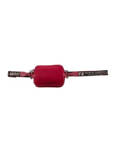 Pre-owned Off-white Nylon Belt Bag In Red