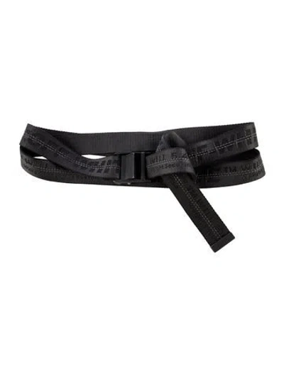 Pre-owned Off-white Nylon Belt In Black