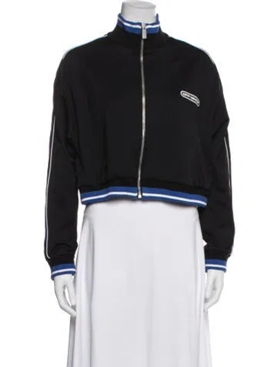 Pre-owned Off-white Nylon Bomber Jacket In Black