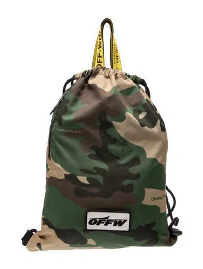 Pre-owned Off-white Nylon Camo In Black