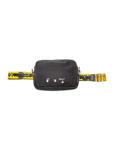 Pre-owned Off-white Nylon Crossbody Bag Mm In Black