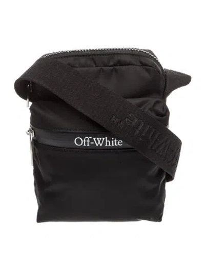 Pre-owned Off-white Nylon Shoulder Bag In Black