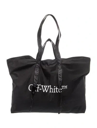 Pre-owned Off-white Nylon Tote In Black