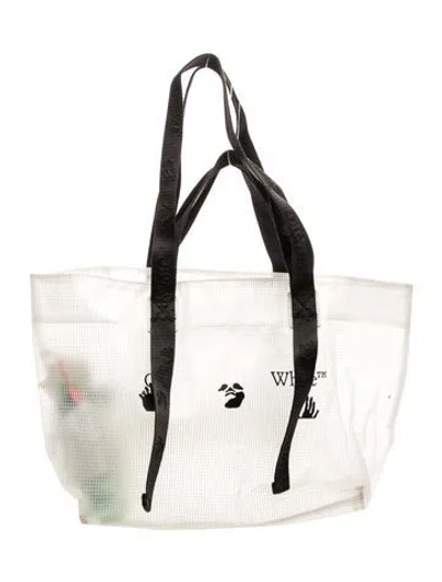 Pre-owned Off-white Nylon Tote In Neutral