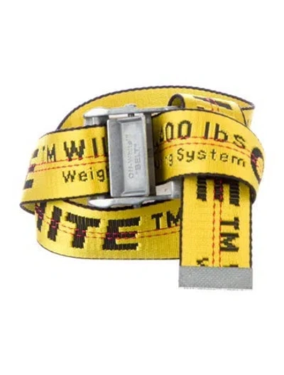 Pre-owned Off-white Nylon Waist Belt In Yellow
