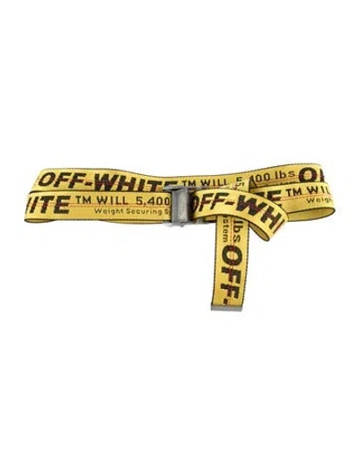 Pre-owned Off-white Nylon Waist Belt In Yellow
